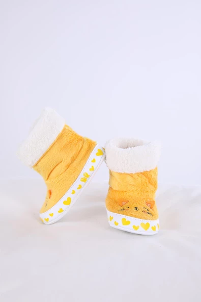 Babyhola Kız Erkek Bebek Patik Panduf Yenidoğan İlk Adım Ayakkabı Kutulu Hediyelik 51711 - 3