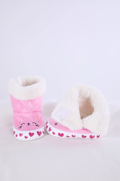 Babyhola Kız Erkek Bebek Patik Panduf Yenidoğan İlk Adım Ayakkabı Kutulu Hediyelik 51711 - 9