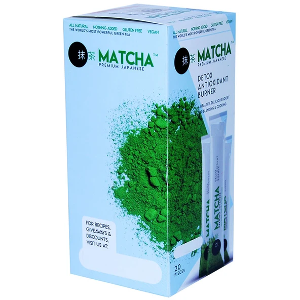 Matcha (Maça) Çayı Premium 20 Poşet - Resim 3