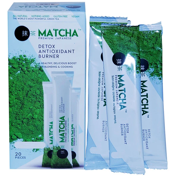 Matcha (Maça) Çayı Premium 20 Poşet - Resim 4