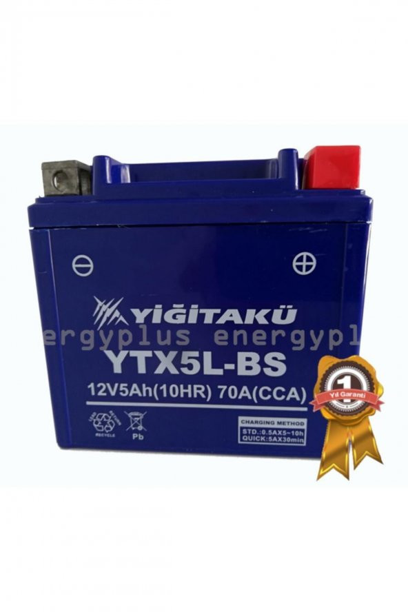 12 V 5 Ah-amper Akü Ytx5l Motosiklet Aküsü