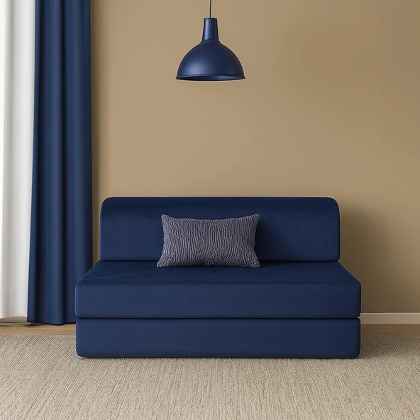 Homedius Magic Katlanır Yataklı Çift Kişilik Koltuk-Mavi - 2