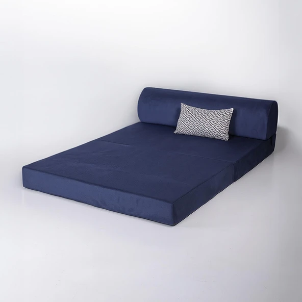 Homedius Magic Katlanır Yataklı Çift Kişilik Koltuk-Mavi - 3