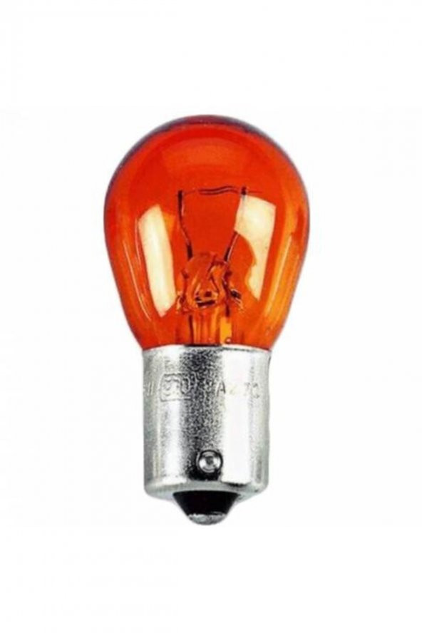 93 Tek Duy Ba15s Amber Turuncu 1 Adet Düz Tırnak Ampül