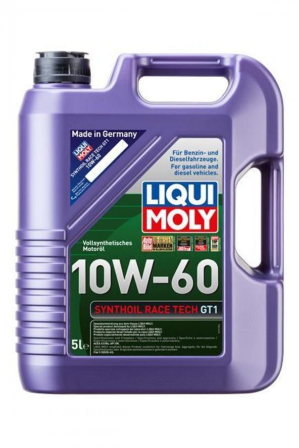 Lıquı Moly 10w-60 Synthoilrace Tech Gt1 Motor Yağı 5 Litre