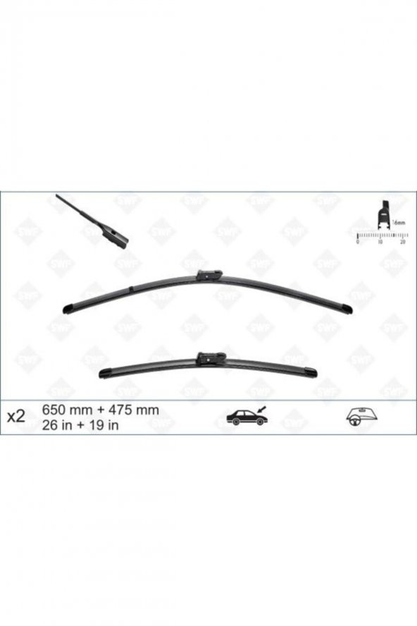 Silecek Muz Tipi Takım Passat (2014)-t-roc-arteon-a3 (2010-2020 Arası)-porsche Panemara-octavia