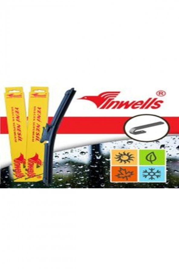 Silikonlu Universal Silecek Supurgesi Muz 700mm -