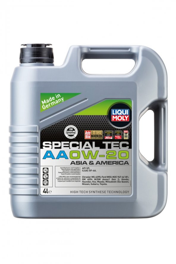 Special Tec Aa 0w20 Motor Yağı 4 Lt