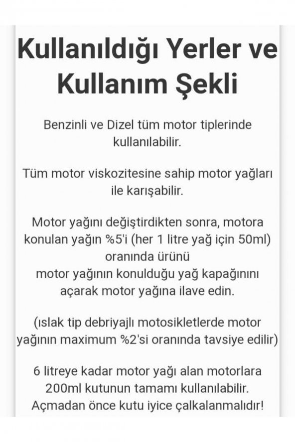 Mos2 Motor Yağ Katkısı Oil Additiv 200 ml Lm 1012 - Resim 2