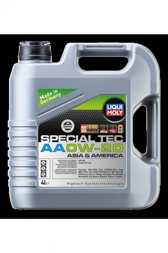 Special Tec Aa 0w-20 Motor Yağı 4 Lt 9705