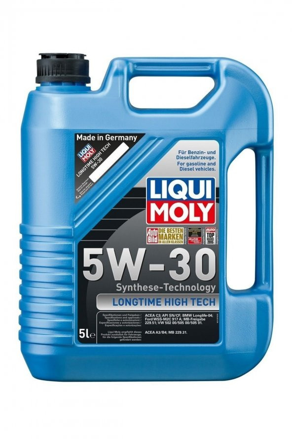 5w-30 Motor Yağı Dpf li Sentetik Longtıme Hıgh Tech 5 Litre (9507) ürün görseli