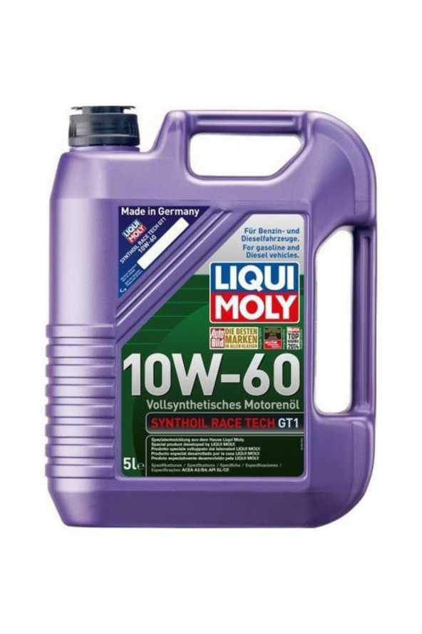 Moly Synthoi Lrace Tech Gt1 10w/60 5 Lt