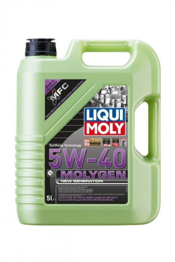 Molygen New Generation 5w-40 5 L