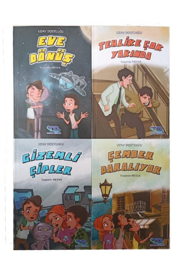 Uzay Maceraları 1 Paket 8 Kitap 3 ve 4 Sınıf Okuma Kitabı 80 Sayfa Renkli Baskı Hikaye Kitap Seti - 2