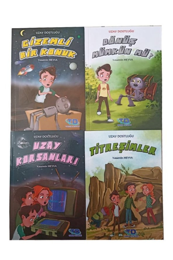 Uzay Maceraları 1 Paket 8 Kitap 3 ve 4 Sınıf Okuma Kitabı 80 Sayfa Renkli Baskı Hikaye Kitap Seti - 3