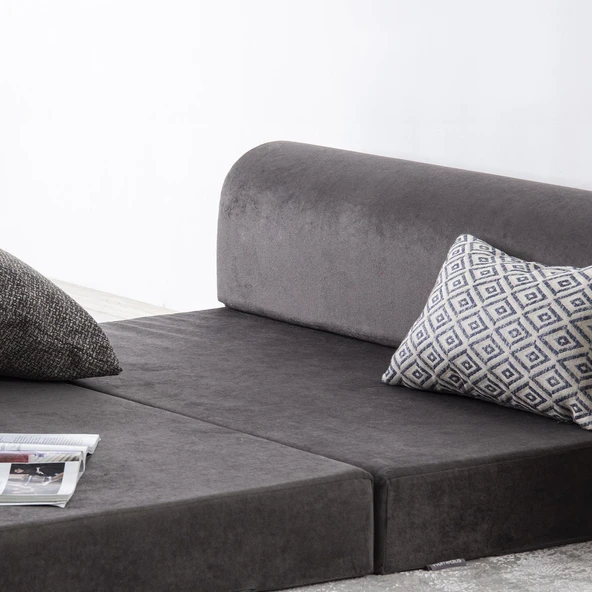 Homedius Magic Yataklı Katlanır Çift Kişilik Koltuk Antrasit - 4