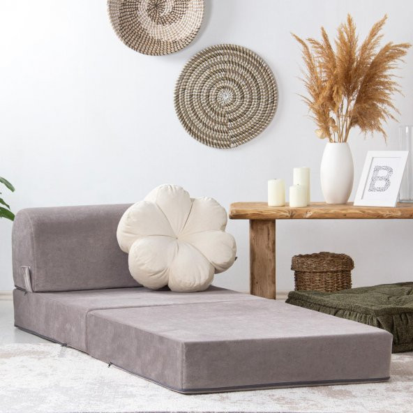 Magic Tek Kişilik Katlanır Yataklı Koltuk-Açık Gri - 2