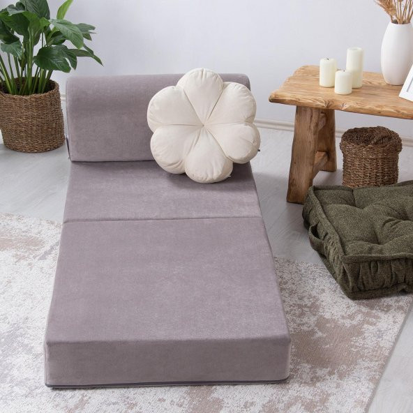 Magic Tek Kişilik Katlanır Yataklı Koltuk-Açık Gri - 4