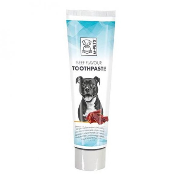 M-PETS Kedi ve Köpekler için Biftek Aromalı Diş Macunu 100 gr