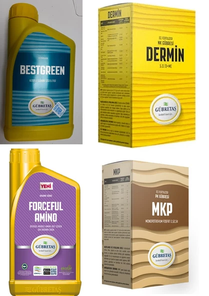 Çotanak Plus, Dermin, MKP, Bestgreen, Forceful Amino içermektedir.