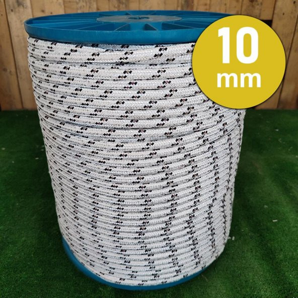 10 MM 50 METRE ÖRGÜ HALAT İSKOTA HALAT DENİZCİ TEKNE HALATI SALINCAK İP DAĞCI İP HALAT