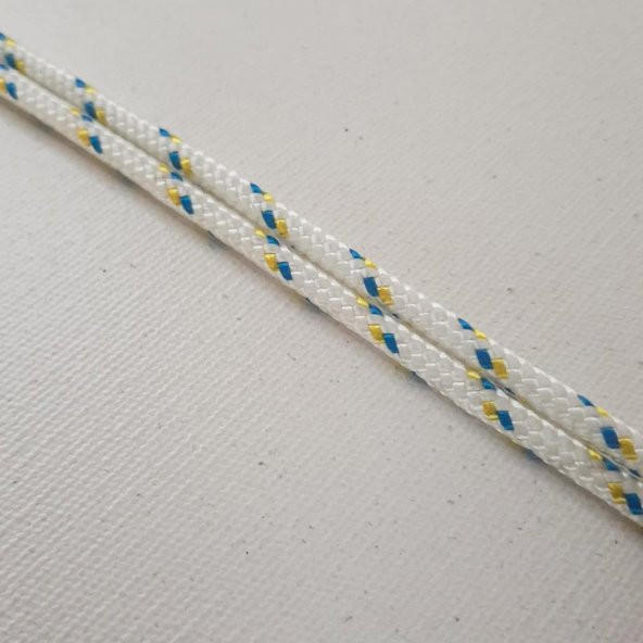 3 MM 10 METRE SOYLU HALAT ÖRGÜ İSKOTA HALAT DENİZCİ TEKNE HALATI SALINCAK İP DAĞCI İP HALAT - 3