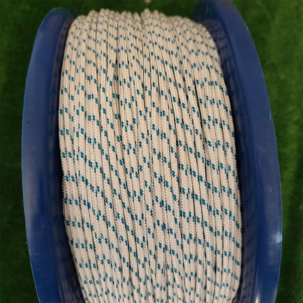 4 MM 10 METRE SOYLU HALAT ÖRGÜ İSKOTA HALAT DENİZCİ TEKNE HALATI SALINCAK İP DAĞCI İP HALAT - 2