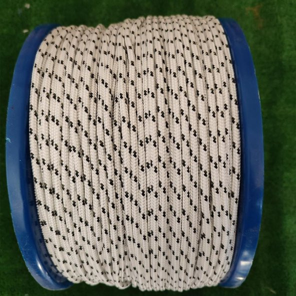5 MM 50 METRE SOYLU HALAT ÖRGÜ İSKOTA HALAT DENİZCİ TEKNE HALATI SALINCAK İP DAĞCI İP HALAT - 2