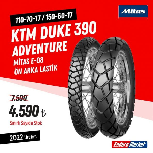 KTM DUKE 390 ADVENTURE E-08 LASTİK TAKIMI