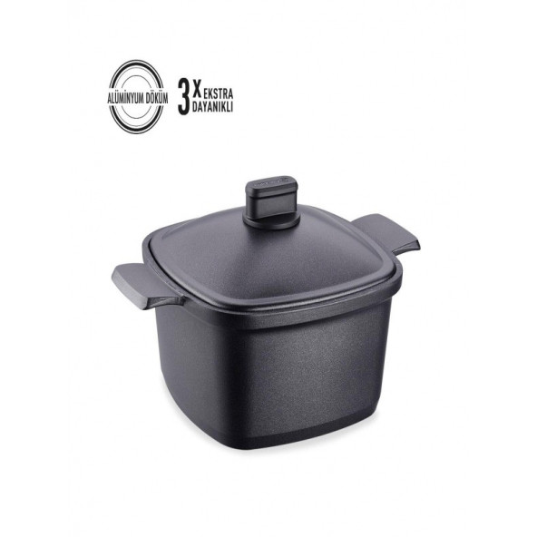 Casterra Kare Döküm Tencere 24x24x11,5 A2582