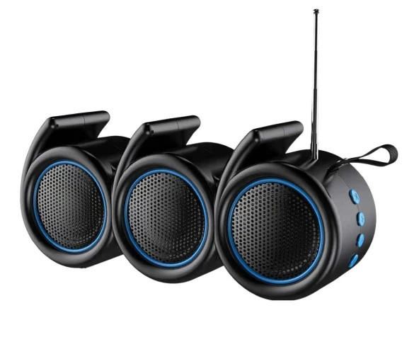 Concord 666SRGB Solar Güneş Enerji FM Radyo Rgb Ledli Bluetooth Hoparlör - 2