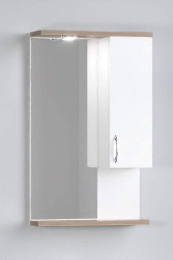 DENKO Akyazı 55 cm Mdf Lam Banyo Dolabı Üst Modül