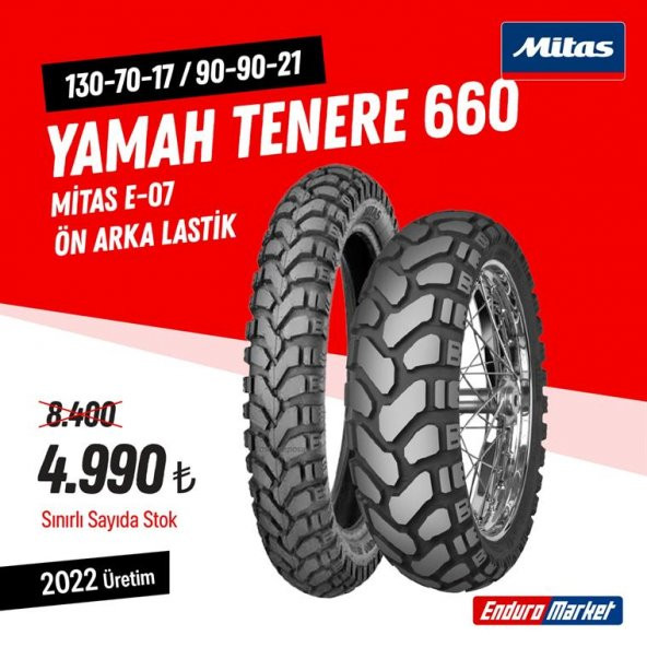 YAMAHA TENERE 660 E-07 LASTİK TAKIMI