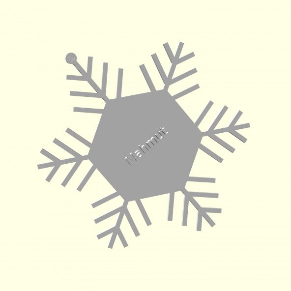 Mahmut Mahmut Kişiye İsime İsme Özel Üretim Yılbaşı Ağacı Süsü Ağaç Süs Sevgiliye Eşe Hediyelik Hediyesi Dekoratif Organik Plastik - Resim 6