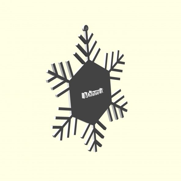 Mahmut Mahmut Kişiye İsime İsme Özel Üretim Yılbaşı Ağacı Süsü Ağaç Süs Sevgiliye Eşe Hediyelik Hediyesi Dekoratif Organik Plastik - Resim 8