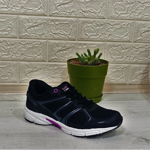 Kinetix Arıon Siyah-Mor-Beyaz Fuspetli Athletic Koşu Spor Ayakkabı - 11
