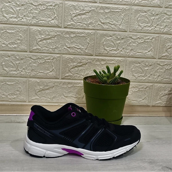 Kinetix Arıon Siyah-Mor-Beyaz Fuspetli Athletic Koşu Spor Ayakkabı - 12
