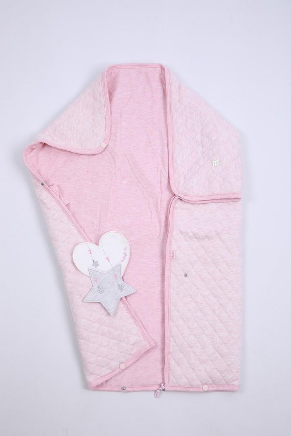 Babyhola %100 Pamuk Kız Erkek Bebek Kapitone Kundak Battaniye Yenidoğan Hediyelik Hastane Çıkışı 11342 - 8