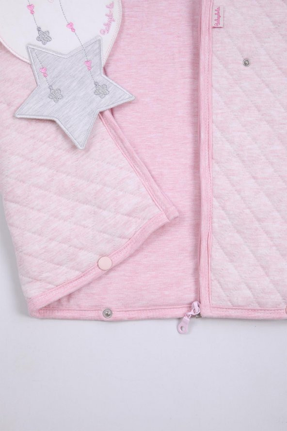 Babyhola %100 Pamuk Kız Erkek Bebek Kapitone Kundak Battaniye Yenidoğan Hediyelik Hastane Çıkışı 11342 - 9