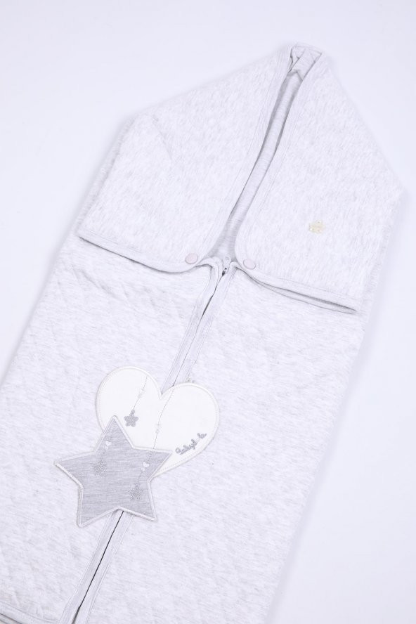 Babyhola %100 Pamuk Kız Erkek Bebek Kapitone Kundak Battaniye Yenidoğan Hediyelik Hastane Çıkışı 11342 - 12