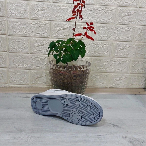 Kinetix Enner Pu Beyaz Comfort Fuspetli Atom Sneaker Spor Ayakkabı - Resim 9