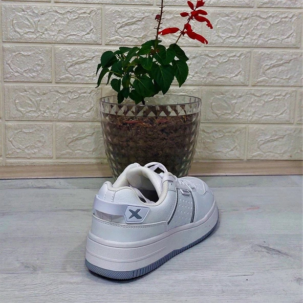 Kinetix Enner Pu Beyaz Comfort Fuspetli Atom Sneaker Spor Ayakkabı - Resim 10