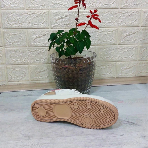 Kinetix Enner Pu Krem Comfort Fuspetli Kaymaz Sneaker Spor Ayakkabı - 9