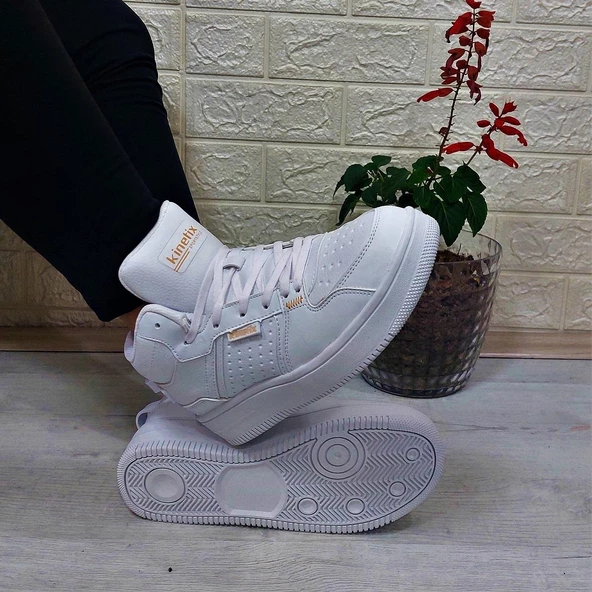 Kinetix Enner Pu Hı Beyaz Fuspetli Boğazlı Kaymaz Spor Ayakkabı - 2
