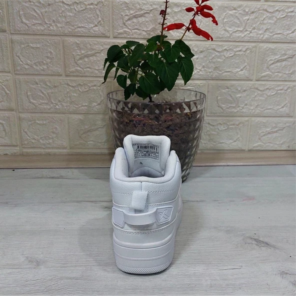 Kinetix Enner Pu Hı Beyaz Fuspetli Boğazlı Kaymaz Spor Ayakkabı - 10