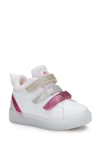 Vicco Rainbow 220.P22K.180 Kız Çocuk Işıklı Sneaker Bot Beyaz Fuşya 26-30 - Resim 2