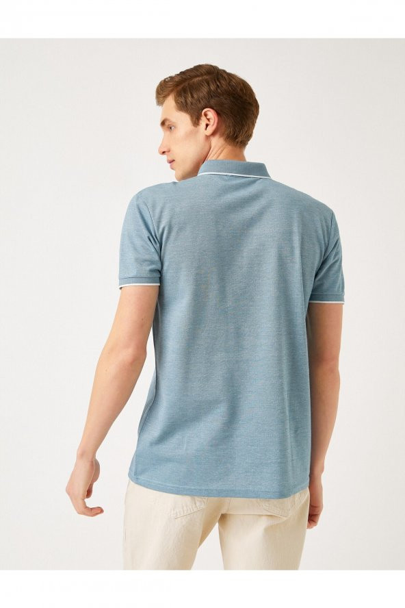 Basic Polo Yaka Tişört - 4