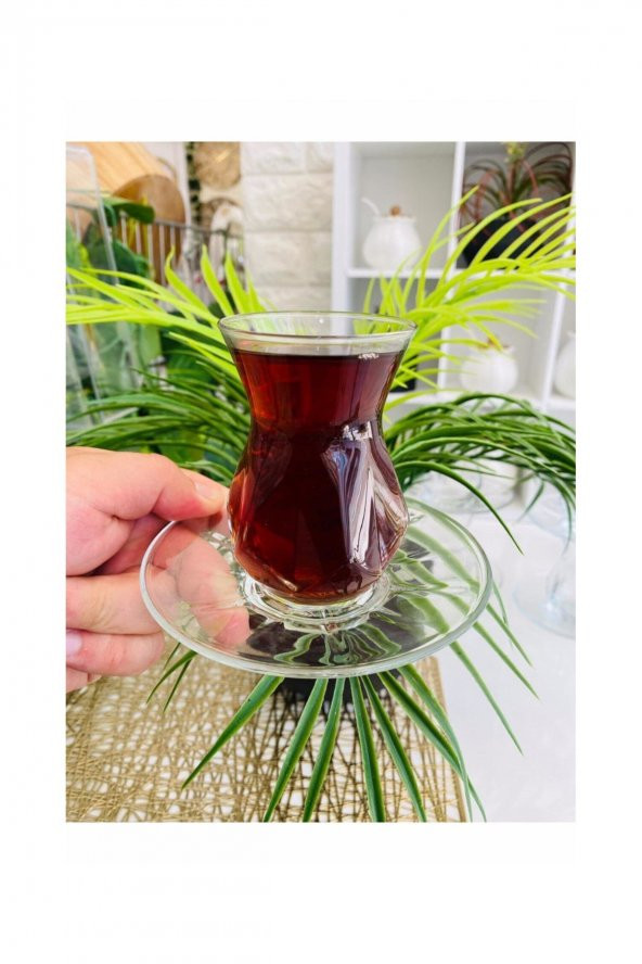 Lav Alya Çay Seti 12 Parça Modern Tasarım Çay Seti - 1