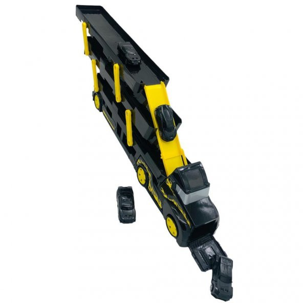 Ethem Oyuncak Siyah 3 Katlı Taşıyıcı Tır 628-3, 4 Arabalı 3 Katlı Taşıyıcı Tır - 2