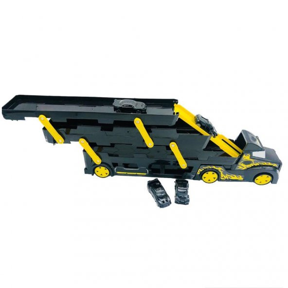 Ethem Oyuncak Siyah 3 Katlı Taşıyıcı Tır 628-3, 4 Arabalı 3 Katlı Taşıyıcı Tır - 3